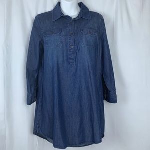 Canyon River Blues denim/chambray tunic, M